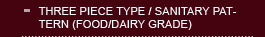 THREE PIECE TYPE / SANITARY PATTERN (FOOD/DAIRY GRAND)